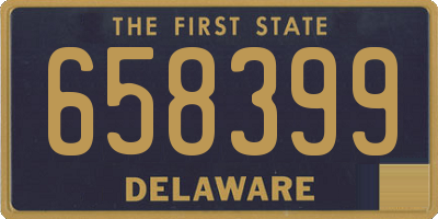 DE license plate 658399
