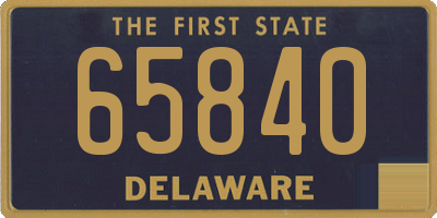 DE license plate 65840