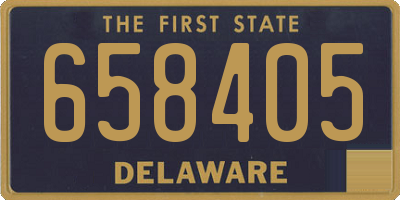 DE license plate 658405