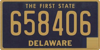 DE license plate 658406