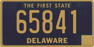 DE license plate 65841