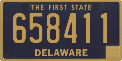 DE license plate 658411