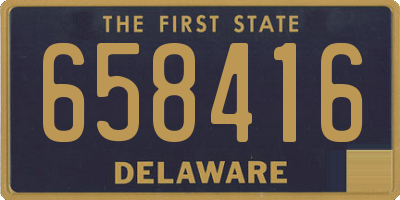 DE license plate 658416