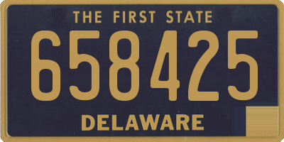 DE license plate 658425
