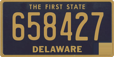 DE license plate 658427