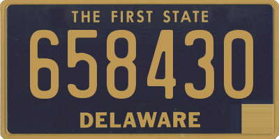DE license plate 658430