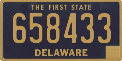 DE license plate 658433