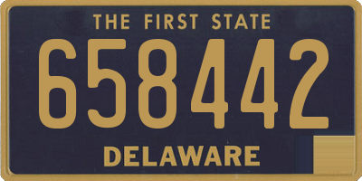 DE license plate 658442
