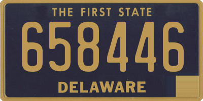 DE license plate 658446