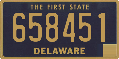 DE license plate 658451