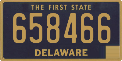 DE license plate 658466