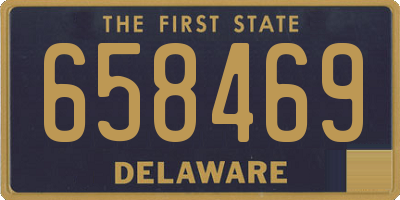 DE license plate 658469