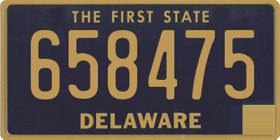 DE license plate 658475