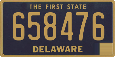 DE license plate 658476