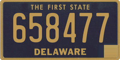 DE license plate 658477