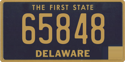 DE license plate 65848