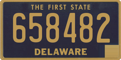 DE license plate 658482
