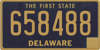 DE license plate 658488