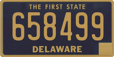 DE license plate 658499