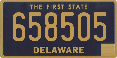 DE license plate 658505