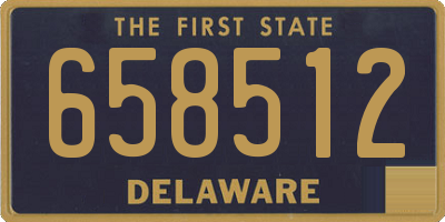 DE license plate 658512