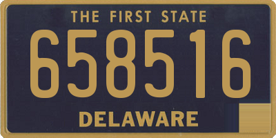 DE license plate 658516