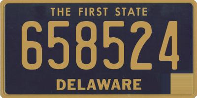 DE license plate 658524