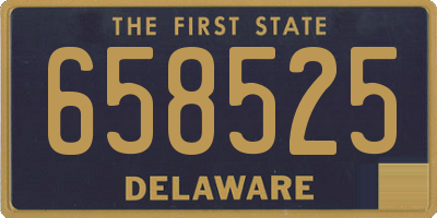 DE license plate 658525