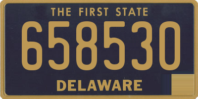 DE license plate 658530