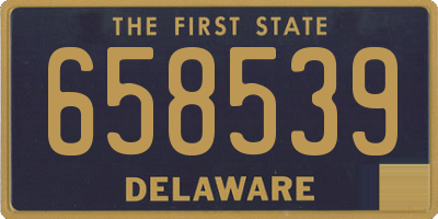 DE license plate 658539