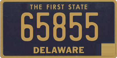 DE license plate 65855