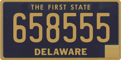 DE license plate 658555