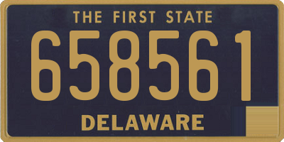 DE license plate 658561