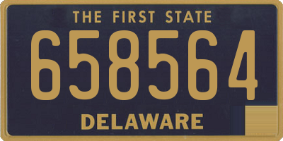DE license plate 658564