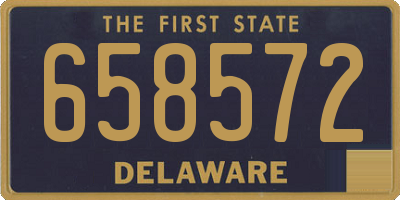 DE license plate 658572