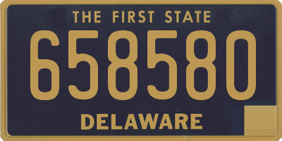 DE license plate 658580