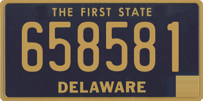 DE license plate 658581