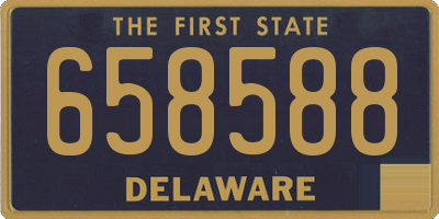 DE license plate 658588
