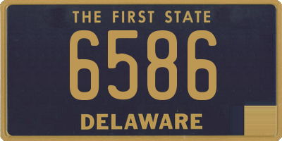 DE license plate 6586
