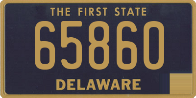 DE license plate 65860