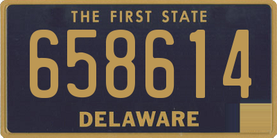 DE license plate 658614
