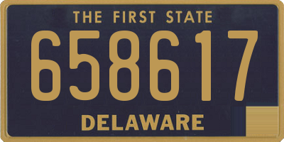 DE license plate 658617