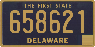 DE license plate 658621