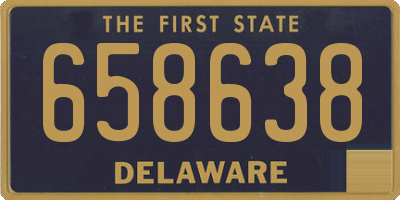 DE license plate 658638