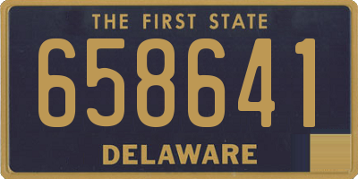 DE license plate 658641