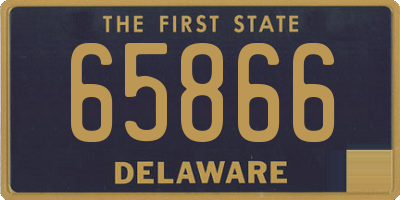 DE license plate 65866