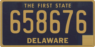 DE license plate 658676