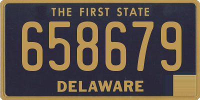 DE license plate 658679
