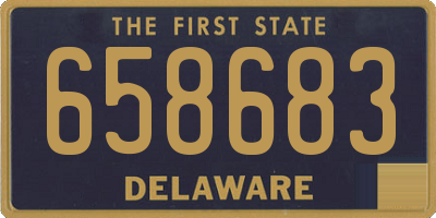 DE license plate 658683