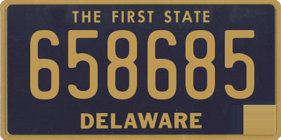 DE license plate 658685